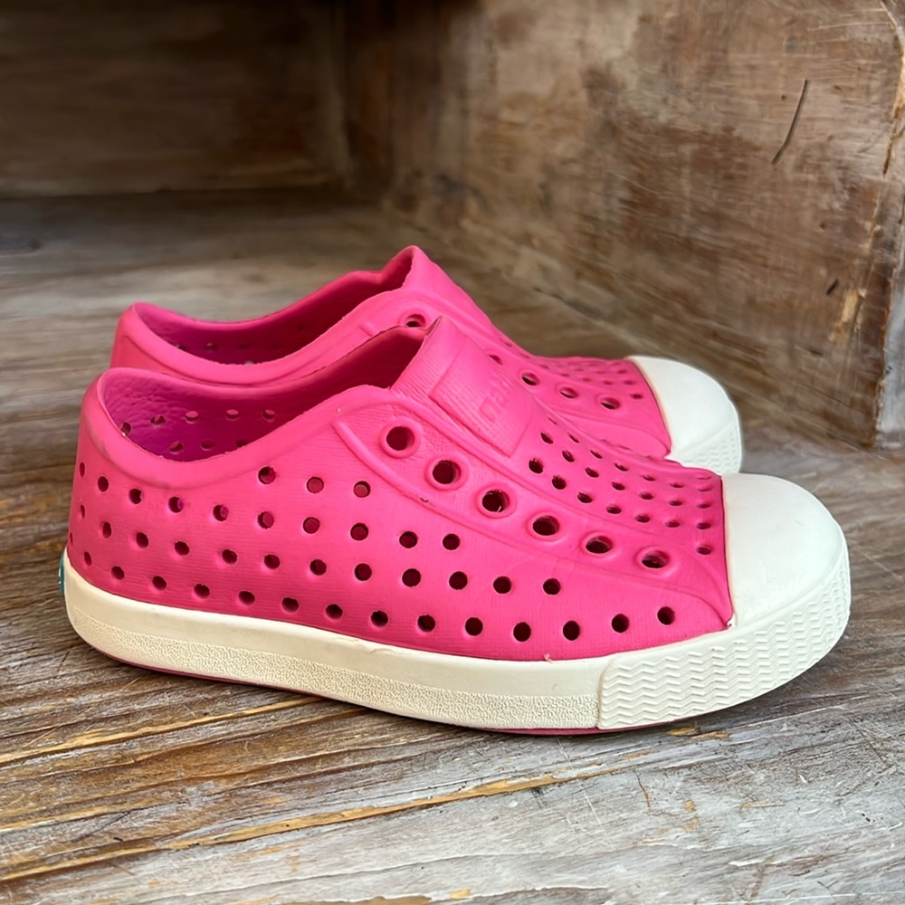 Native Shoes Kids Pink Slip-On Water-Friendly Sneakers